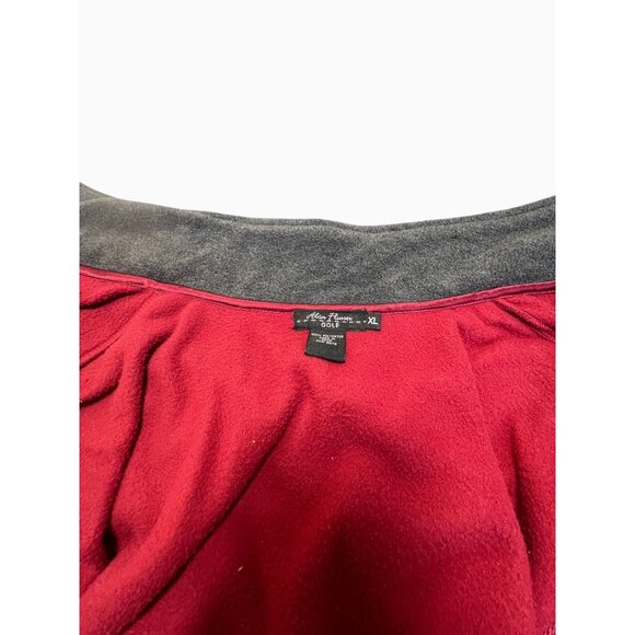 NWT Men XL Alan Flusser Golf Red Maroon Sleeveless Zip Up Vest Outerwear Pockets - Picture 9 of 11